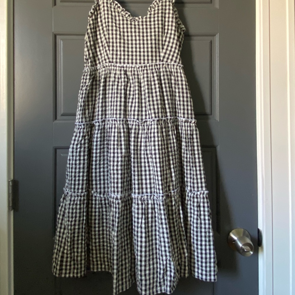 Sim & Sam Midi Gingham Dress